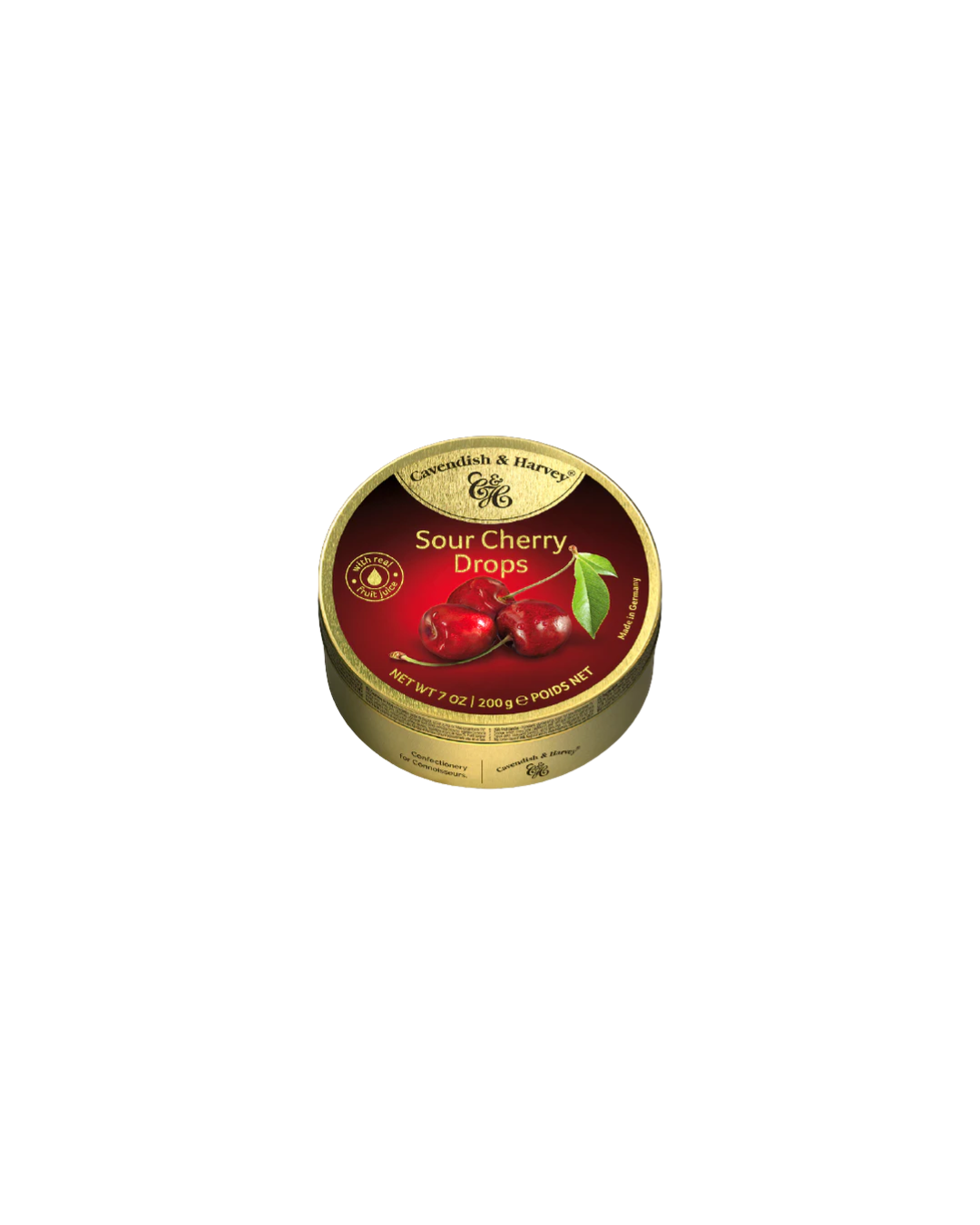 C&H Sour Cherry Drops Travel Tins 200g
