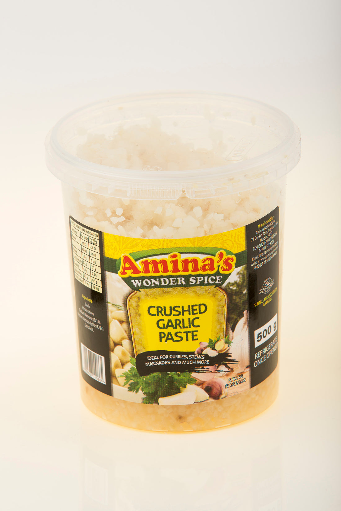 Aminas Crushed Garlic paste