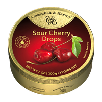 C&H Sour Cherry Drops Travel Tins 200g