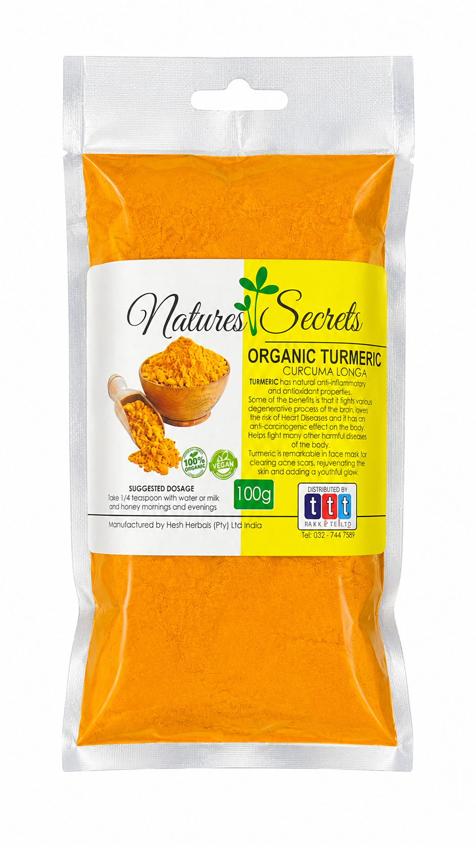 NATURE`S SECRET ORGANIC TURMERIC