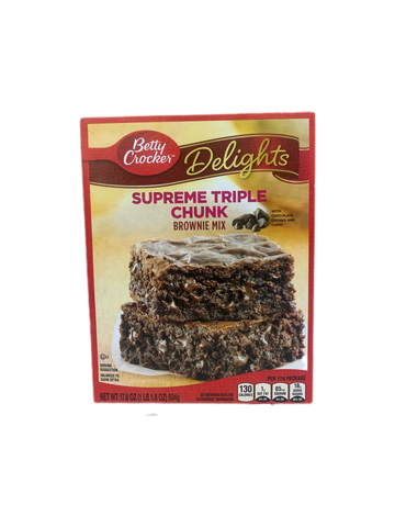 Betty Crocker Supreme Triple Chunk Brownie Mix 504g