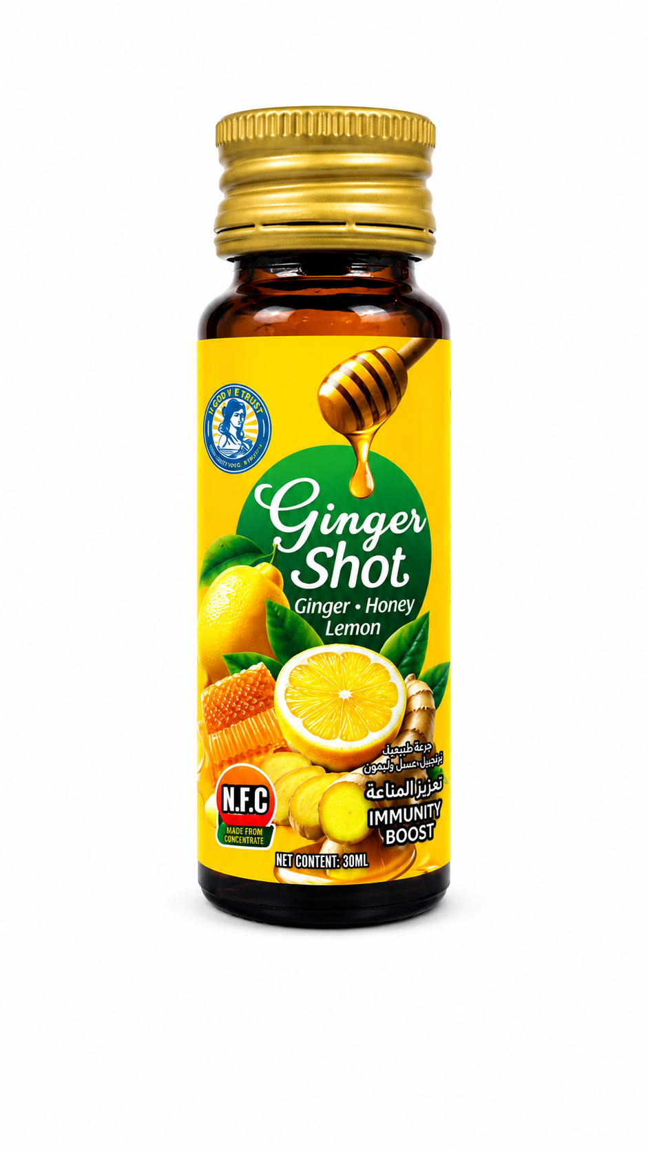 GINGER SHOT (HONEY & LEMON)