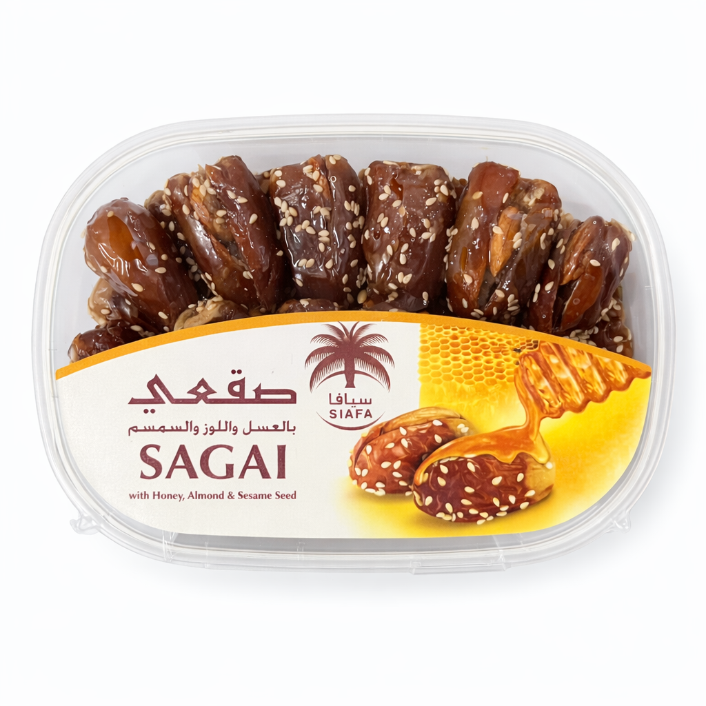 Siafa Sagai With Almond, Honey and Sesame Seeds