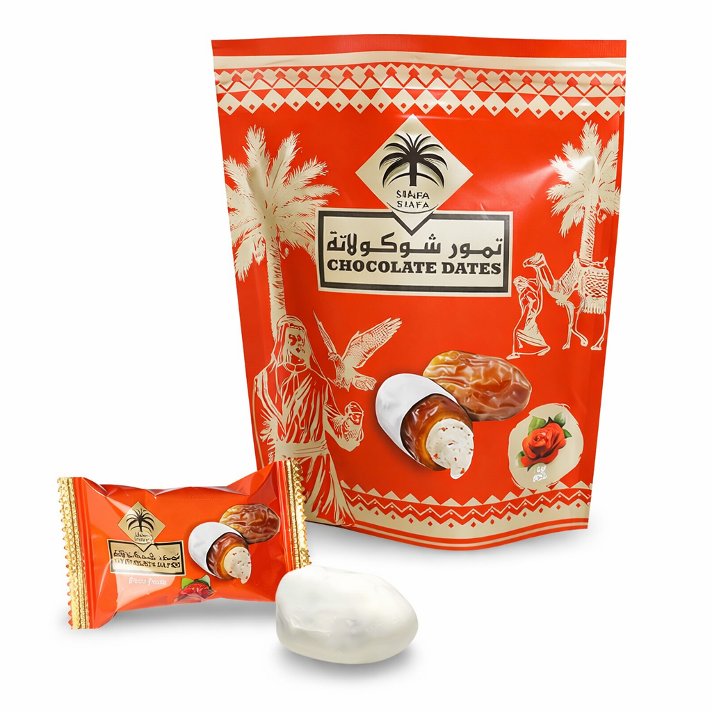 Siafa Rose Chocolate Dates 100g