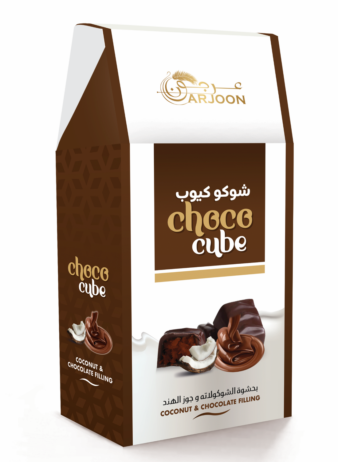 Arjoon Choco Cube with Assorted Filling 200g