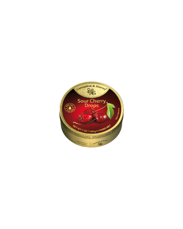 C&H Sour Cherry Drops Travel Tins 200g