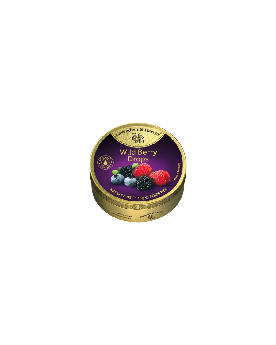 C&H Wild Berry Drops Travel Tin 175g