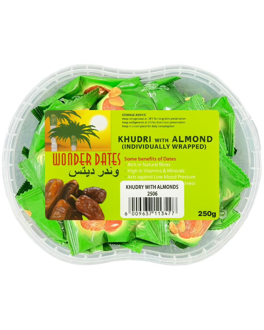 WD - Khudri with Almond Individually Wrapped