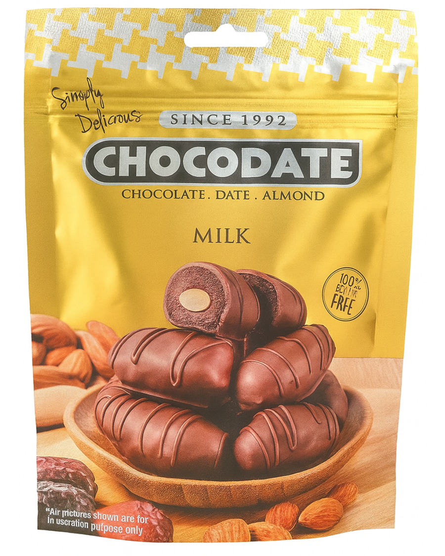 CHOCODATE MILK CHOCOLATE DATE WITH ALMOND
