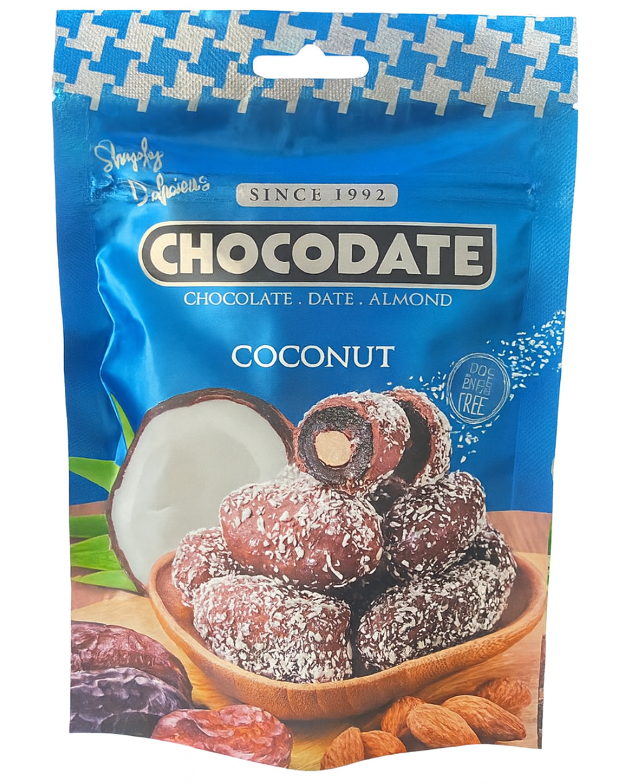 CHOCODATE MILK CHOCOLATE DATE WITH ALMOND & COCONUT