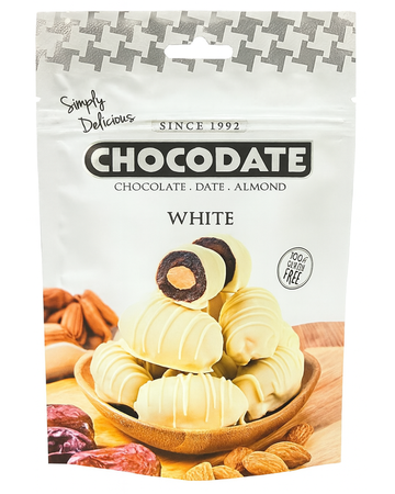 CHOCODATE WHITE CHOCOLATE DATE WITH ALMOND