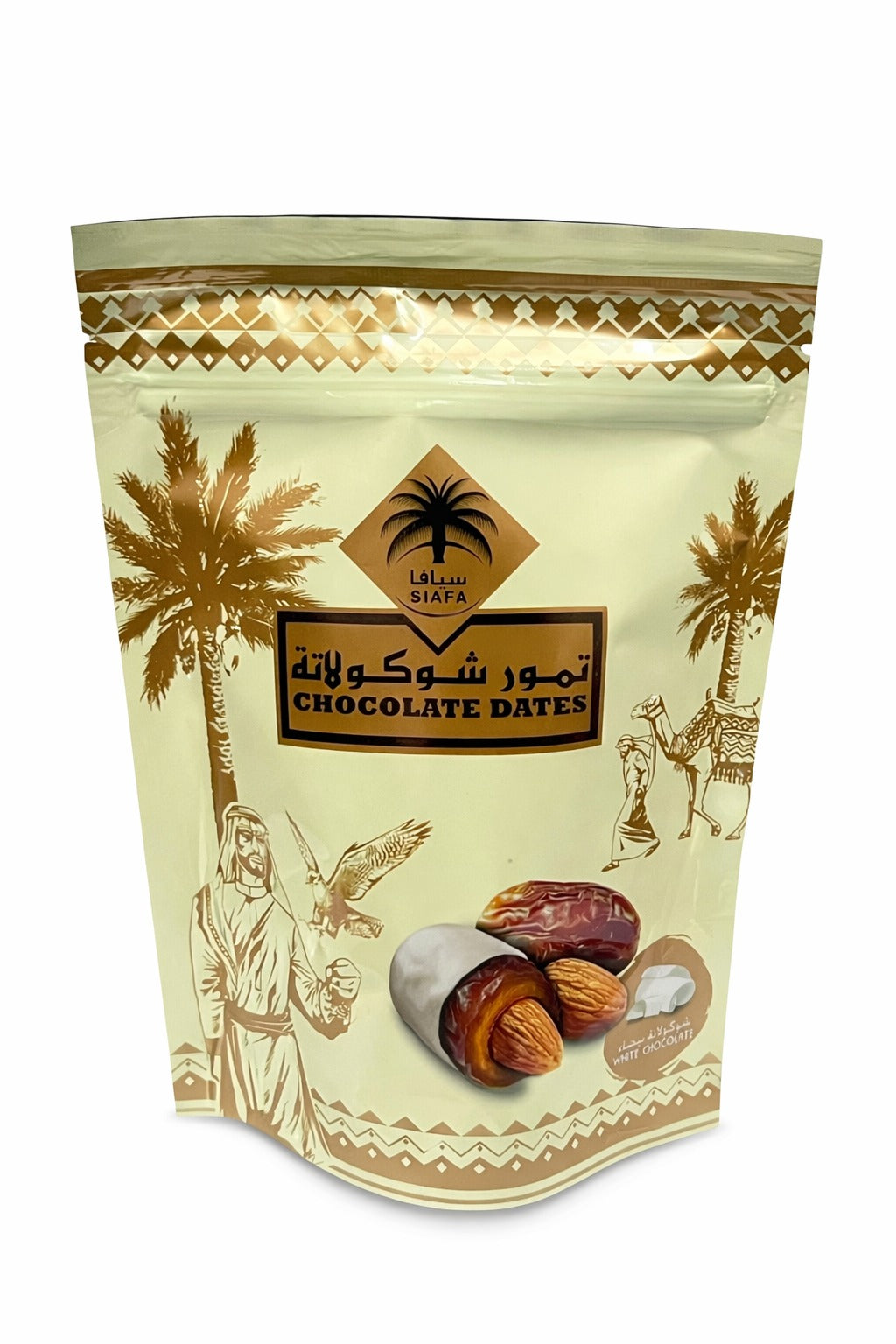 Siafa White Chocolate Dates 100g