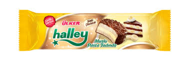 Ulker Halley Marshmallow Biscuits Coated in Turkish Chocolate