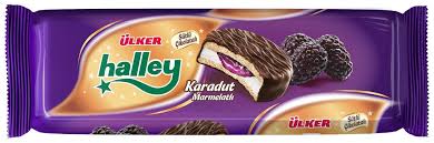 Ulker Halley Marshmallow Biscuits Coated in Turkish Chocolate