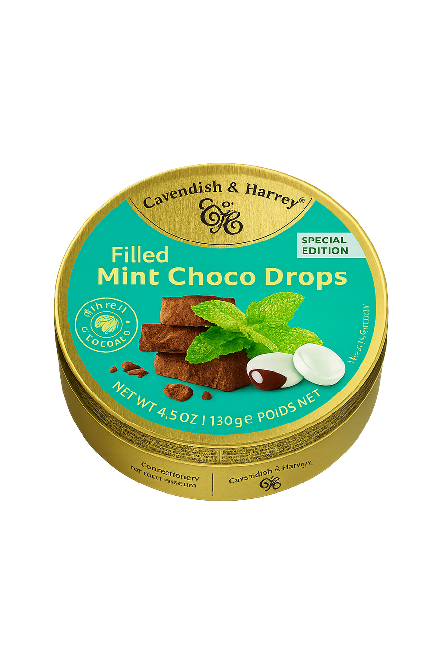 C&H Filled Mint Choco Drops 130g