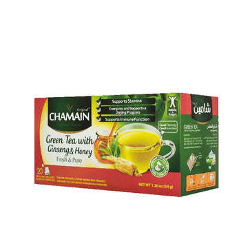 Chamain Green Tea with Ginseng & Honey