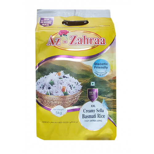 Az-Zahraa Creamy Sella Basmati Rice 5kg