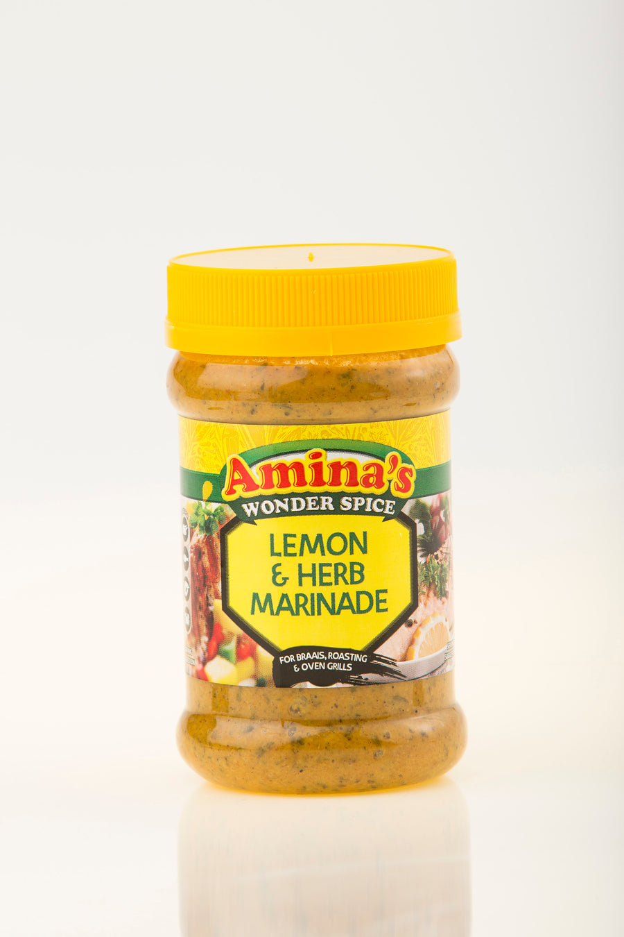 Amina's Lemon & herb marinade & Lemon & herb pour on