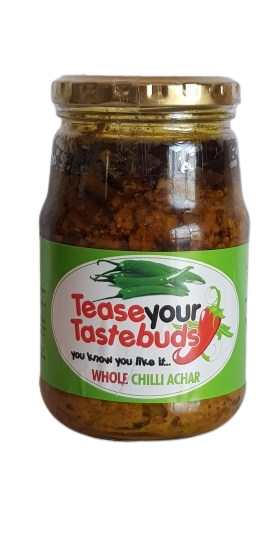 Tease your Tastebuds Whole Chilli Achar 375g