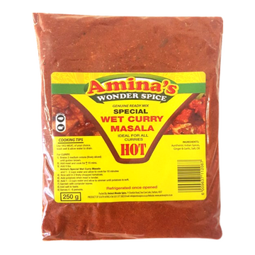 Amina's Wet Curry Masala Hot 250g