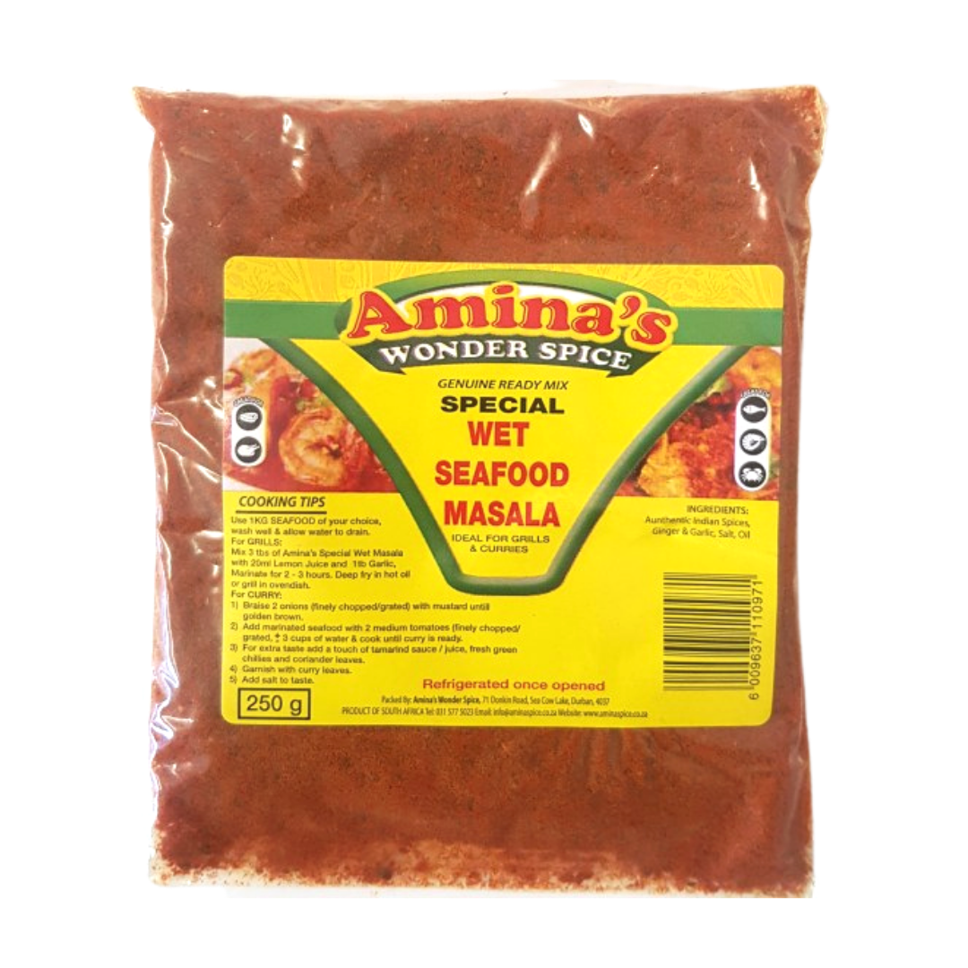 Amina's Wet Seafood Masala 250g