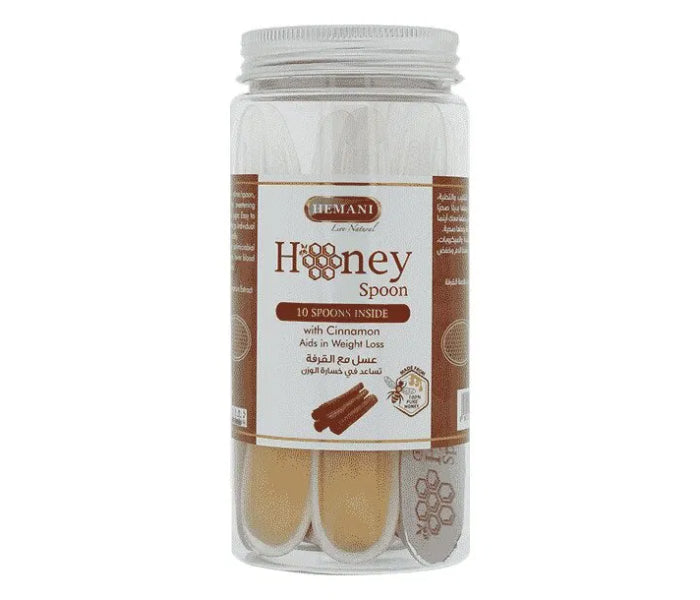 Hemani honey spoons with cinnamon