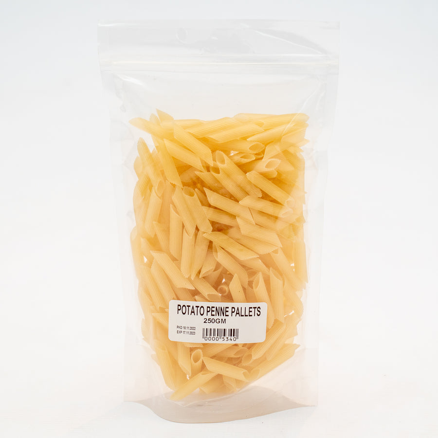 POTATOE PENNE PALLETS 250G