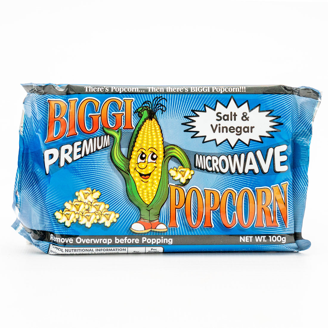 BIGGI POPCORN SALT & VINEGAR 100G