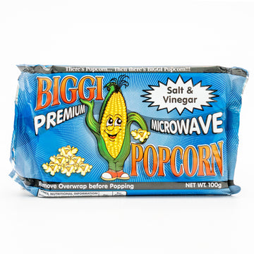 BIGGI POPCORN SALT & VINEGAR 100G