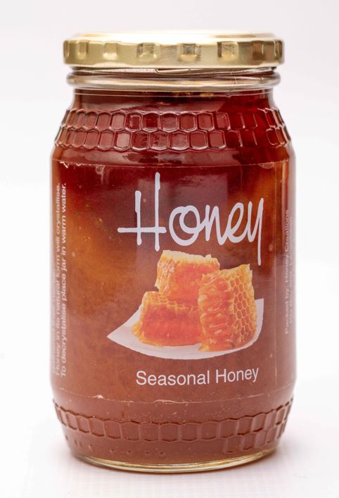 Raw Honey Glass Jar 500g