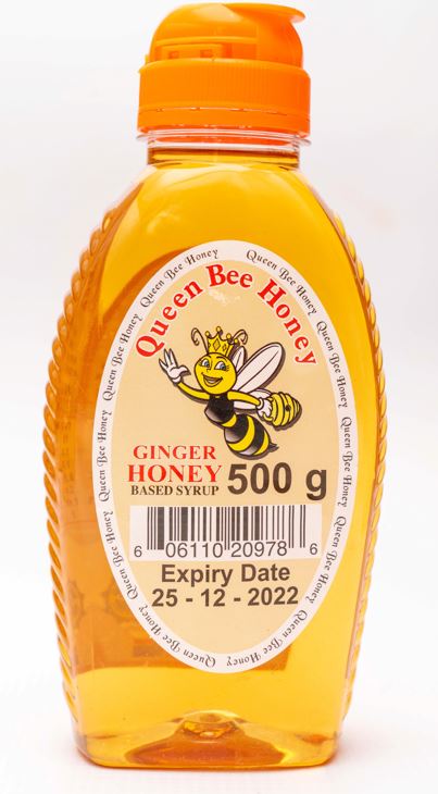 Queen Bee Ginger Honey 500g